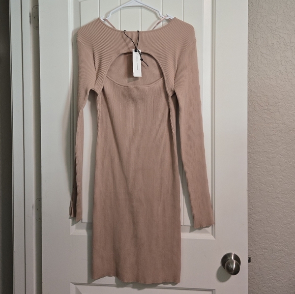 Rebecca Minkoff Dresses & Skirts - Rebecca‎ Minkoff Nude Ribbed Dress